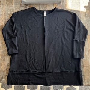 SPANX Perfect Length Top, Dolman 3/4 Sleeve Very Black size Small